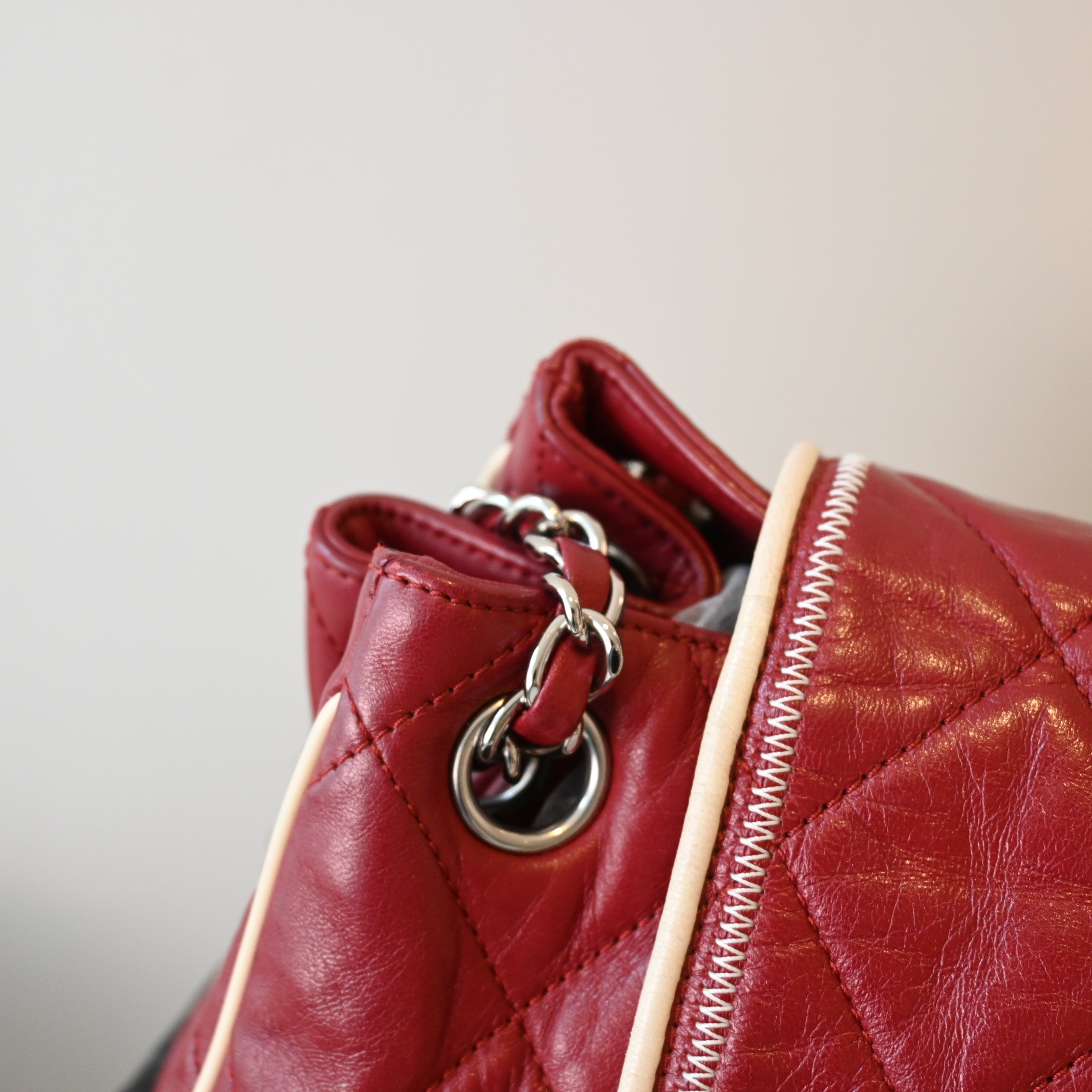 Chanel Matelasse Lambskin Chain Tote Bag 2.55 Bordeaux SHW