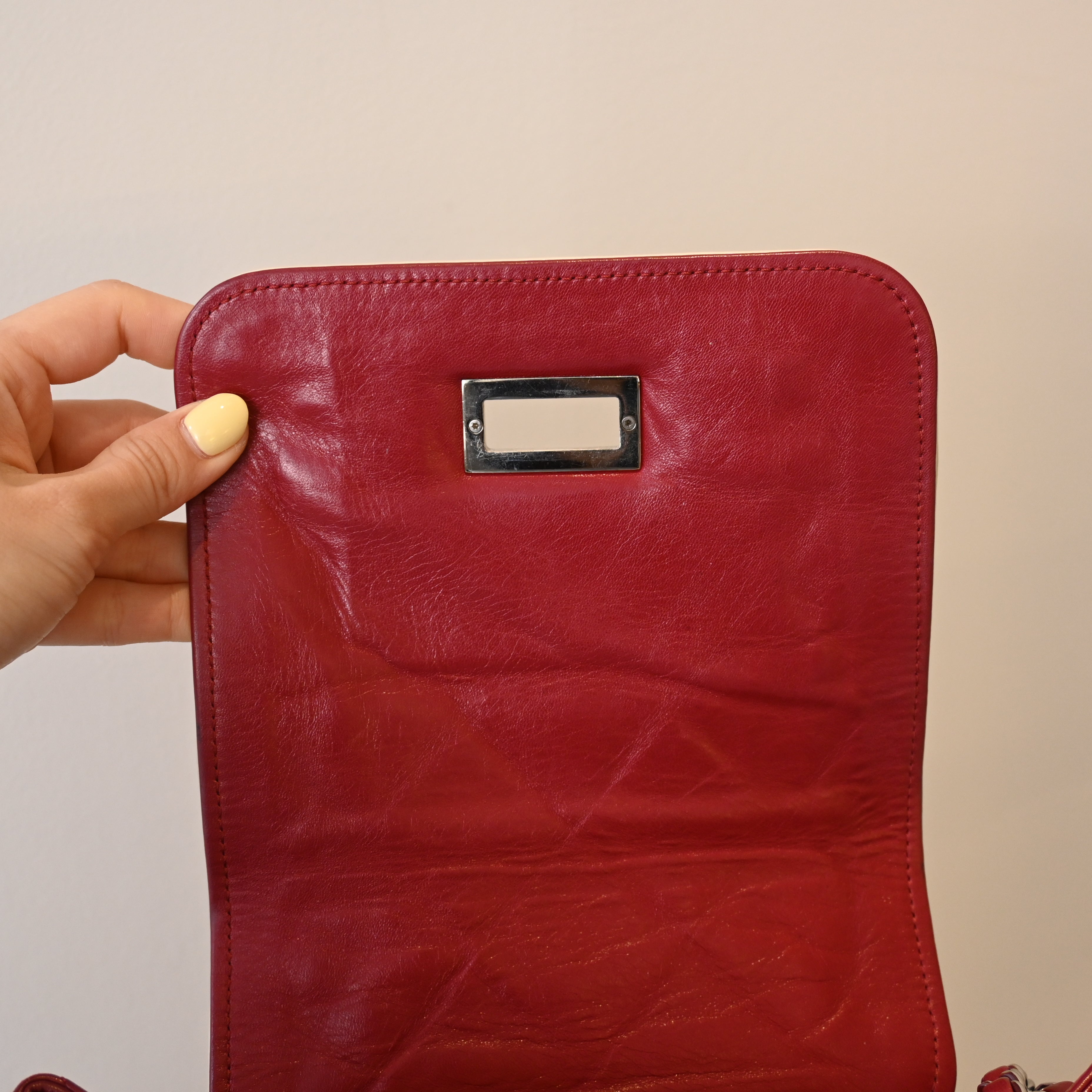 Chanel Matelasse Lambskin Chain Tote Bag 2.55 Bordeaux SHW