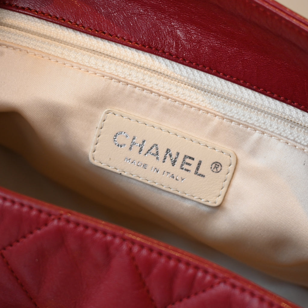 Chanel Matelasse Lambskin Chain Tote Bag 2.55 Bordeaux SHW