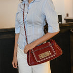 Chanel Matelasse Lambskin Chain Tote Bag 2.55 Bordeaux SHW