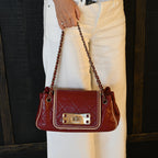 Chanel Matelasse Lambskin Chain Tote Bag 2.55 Bordeaux SHW