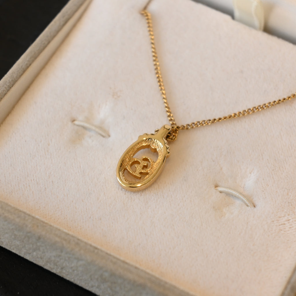 Christian Dior Oval Necklace & Earclips Set