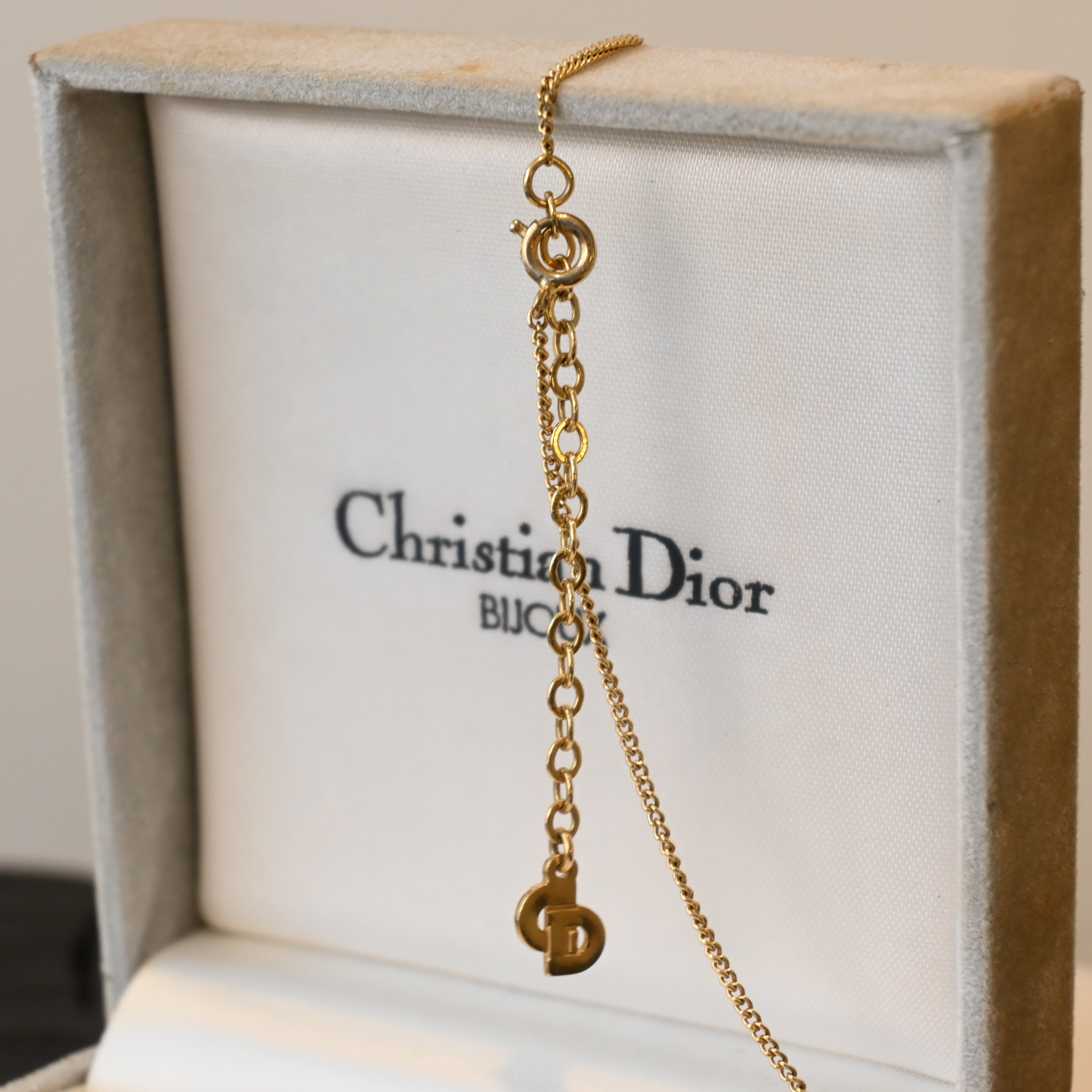 Christian Dior Oval Necklace & Earclips Set