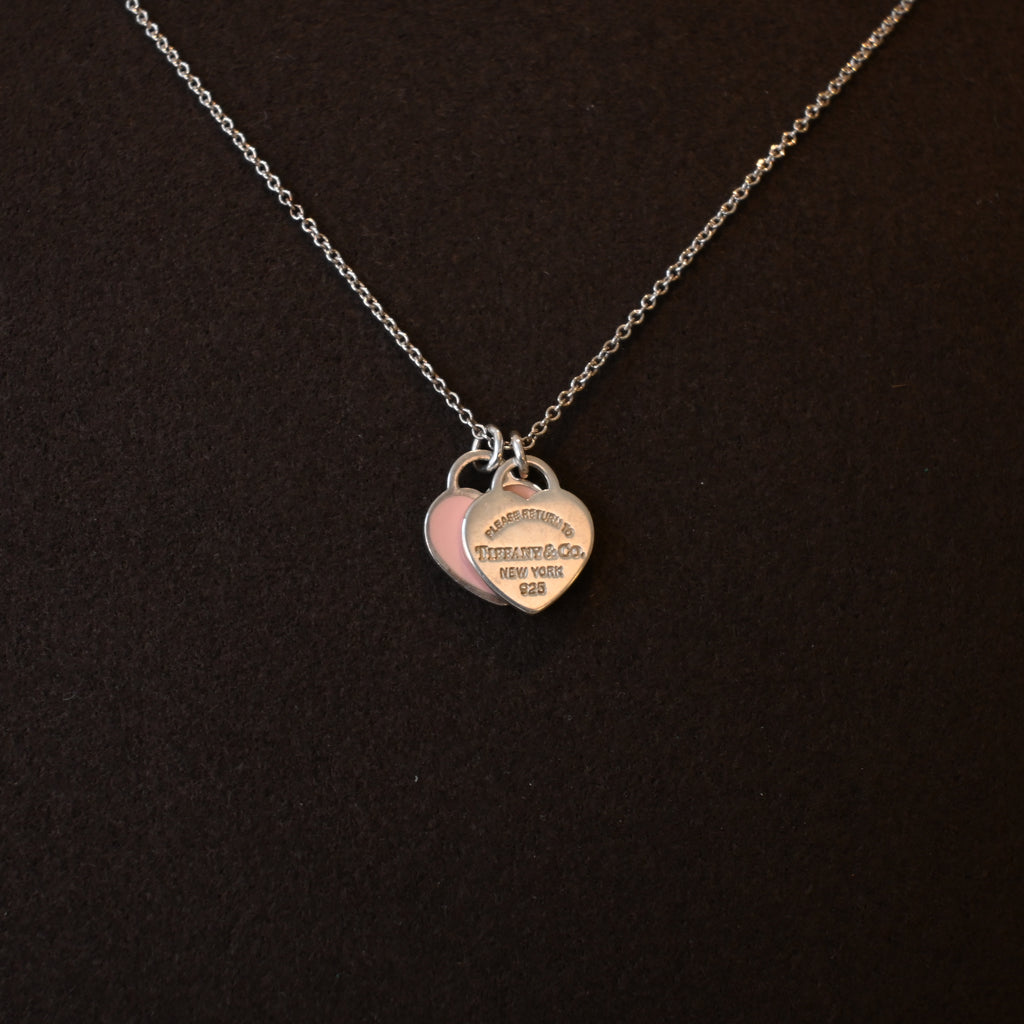 Tiffany & Co. Return to Tiffany Pink Heart Pendant Necklace