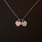 Tiffany & Co. Return to Tiffany Pink Heart Pendant Necklace