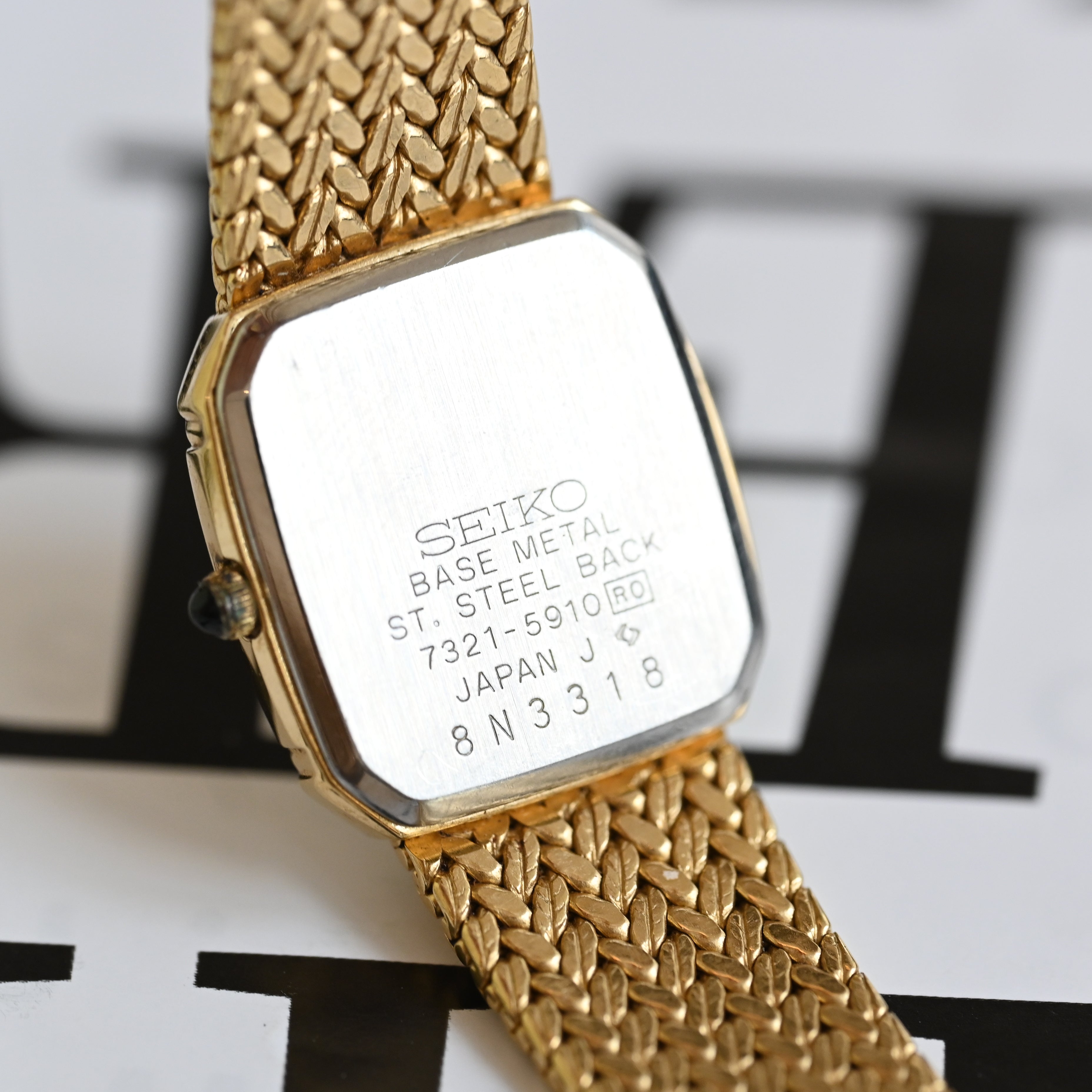 Seiko Exceline Quartz Gold Mesh 7321-5910