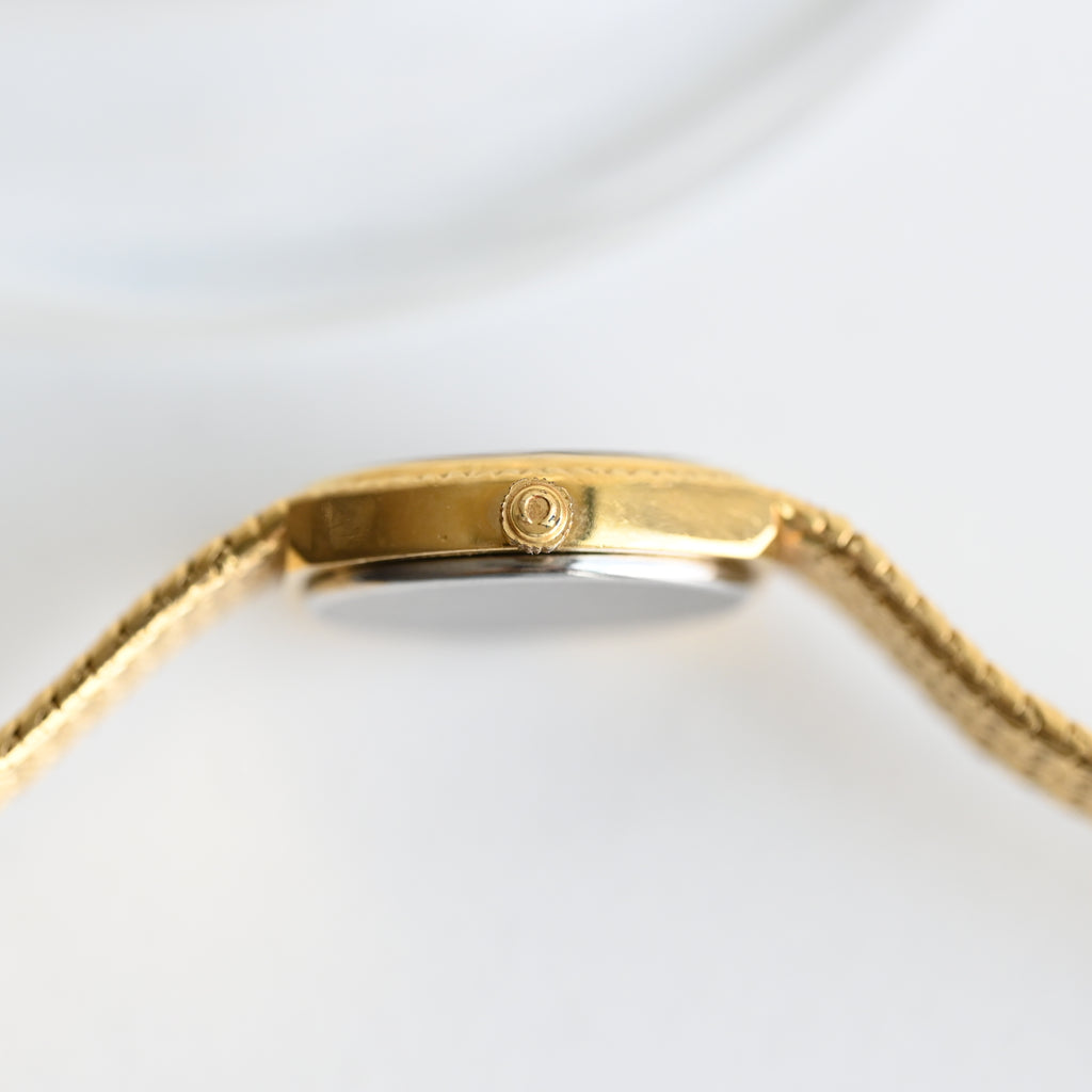 Omega De Ville Oval Watch with Woven Bracelet Cal.978.002