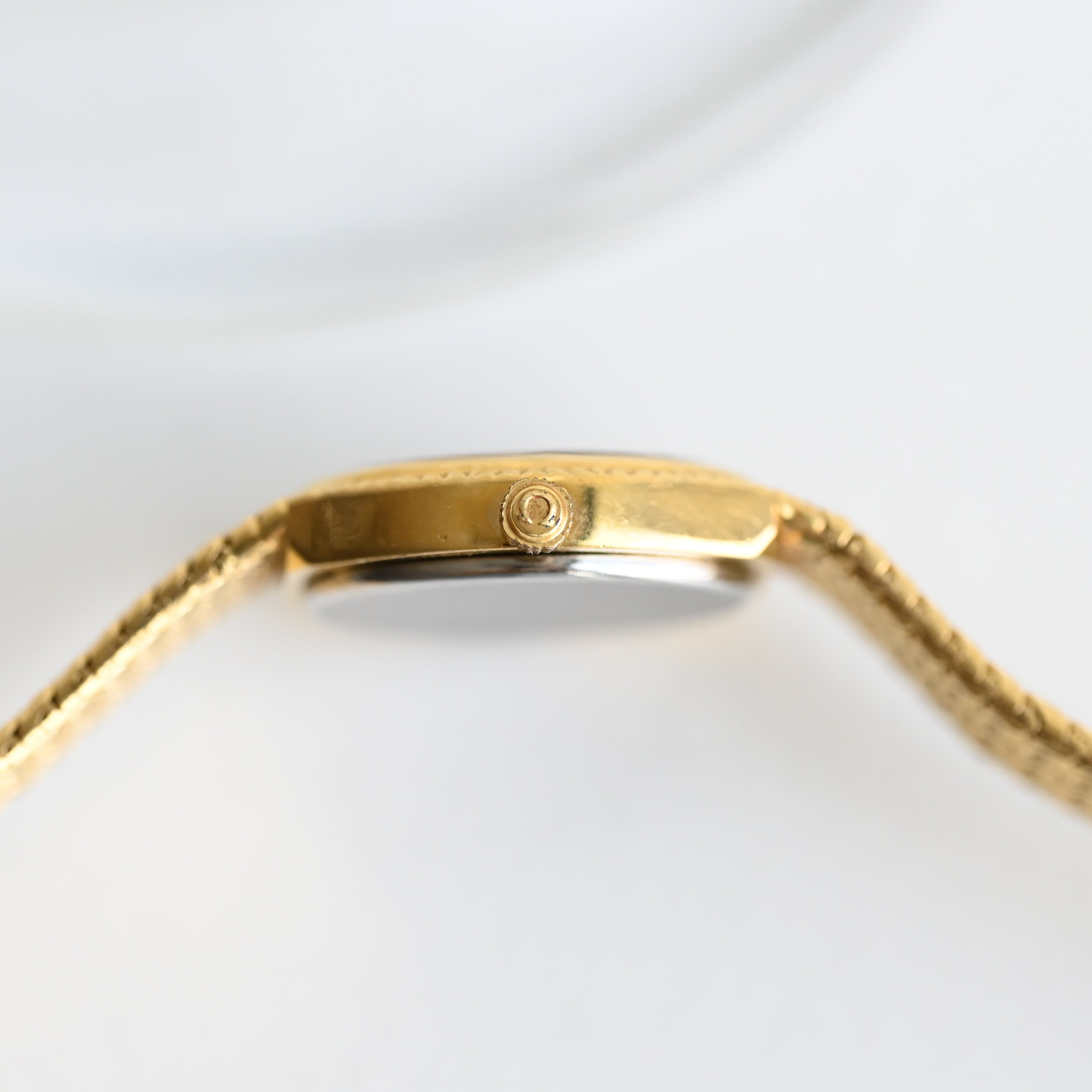 Omega De Ville Oval Watch with Woven Bracelet Cal.978.002
