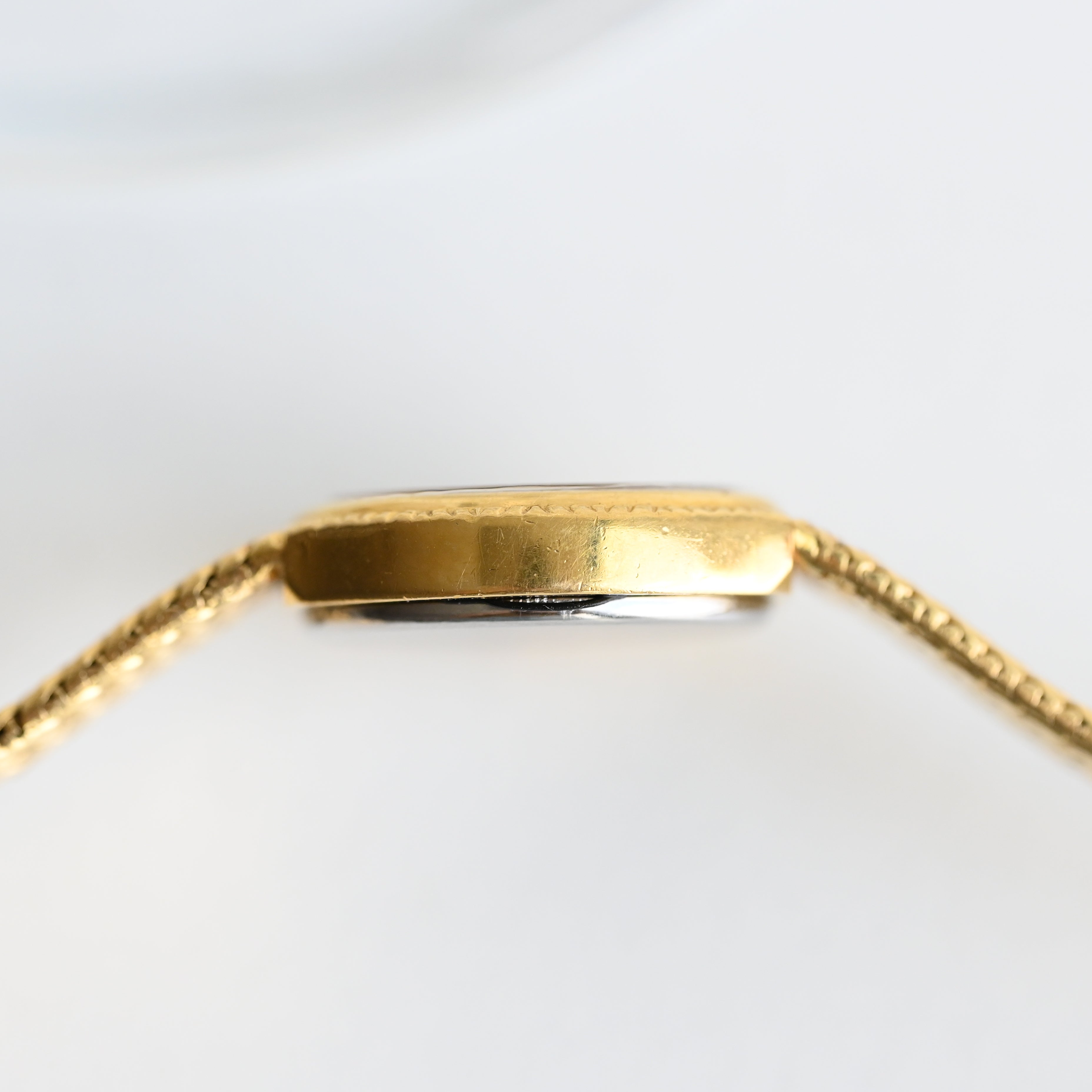 Omega De Ville Oval Watch with Woven Bracelet Cal.978.002