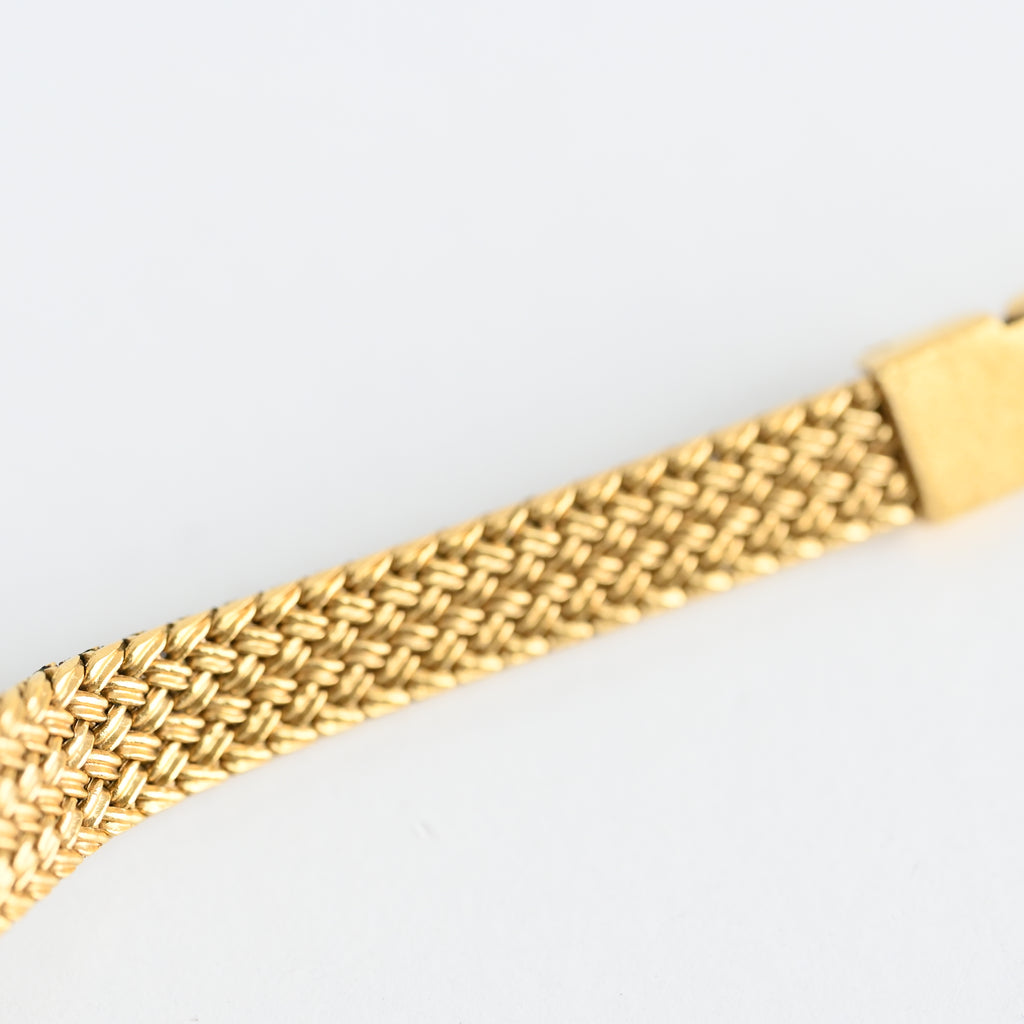 Omega De Ville Oval Watch with Woven Bracelet Cal.978.002