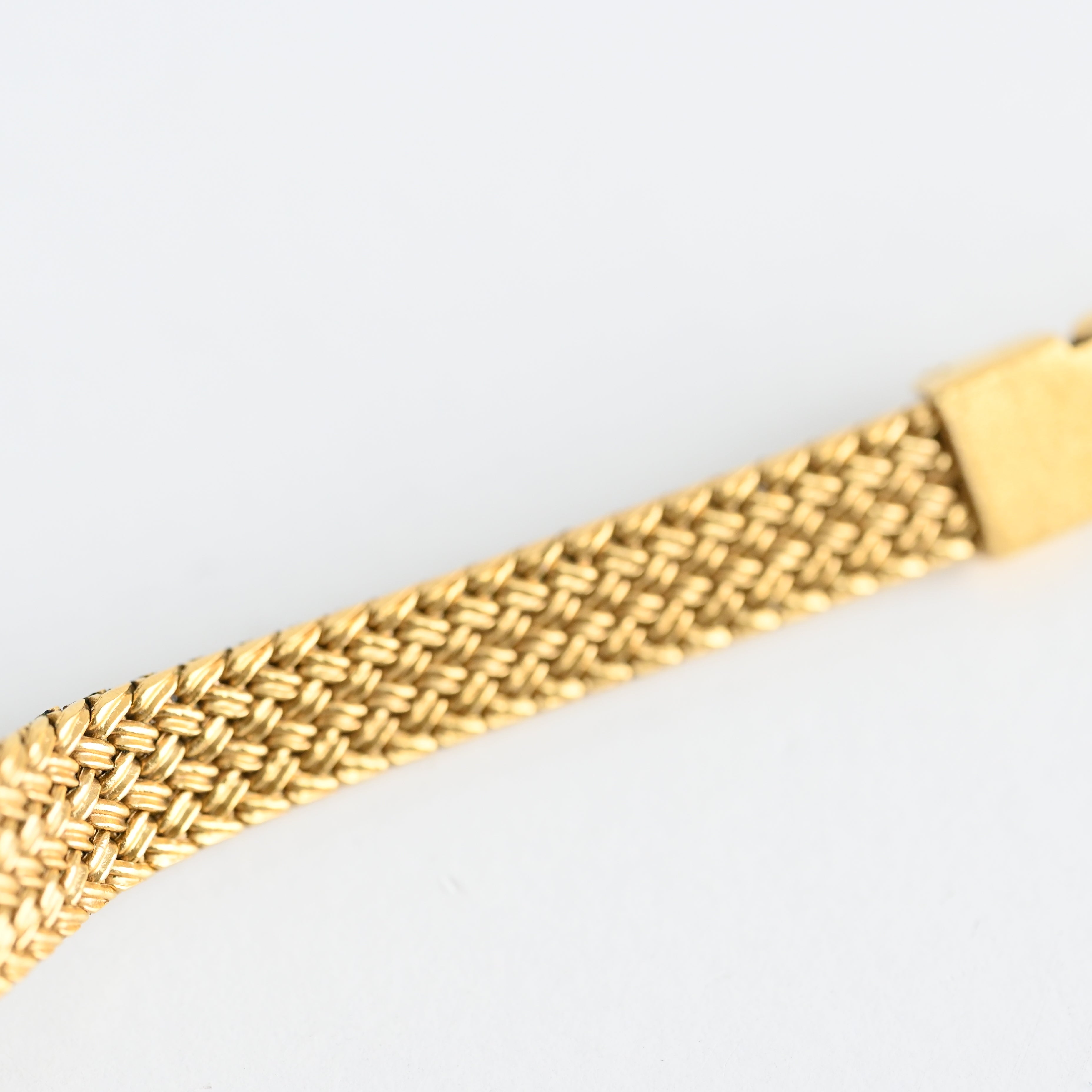 Omega De Ville Oval Watch with Woven Bracelet Cal.978.002