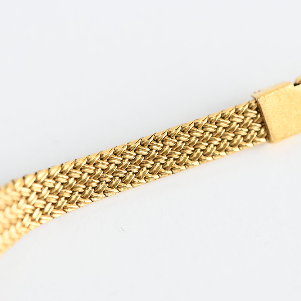 Omega De Ville Oval Watch with Woven Bracelet Cal.978.002