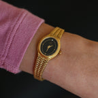 Omega De Ville Oval Watch with Woven Bracelet Cal.978.002