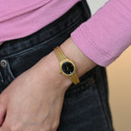 Omega De Ville Oval Watch with Woven Bracelet Cal.978.002
