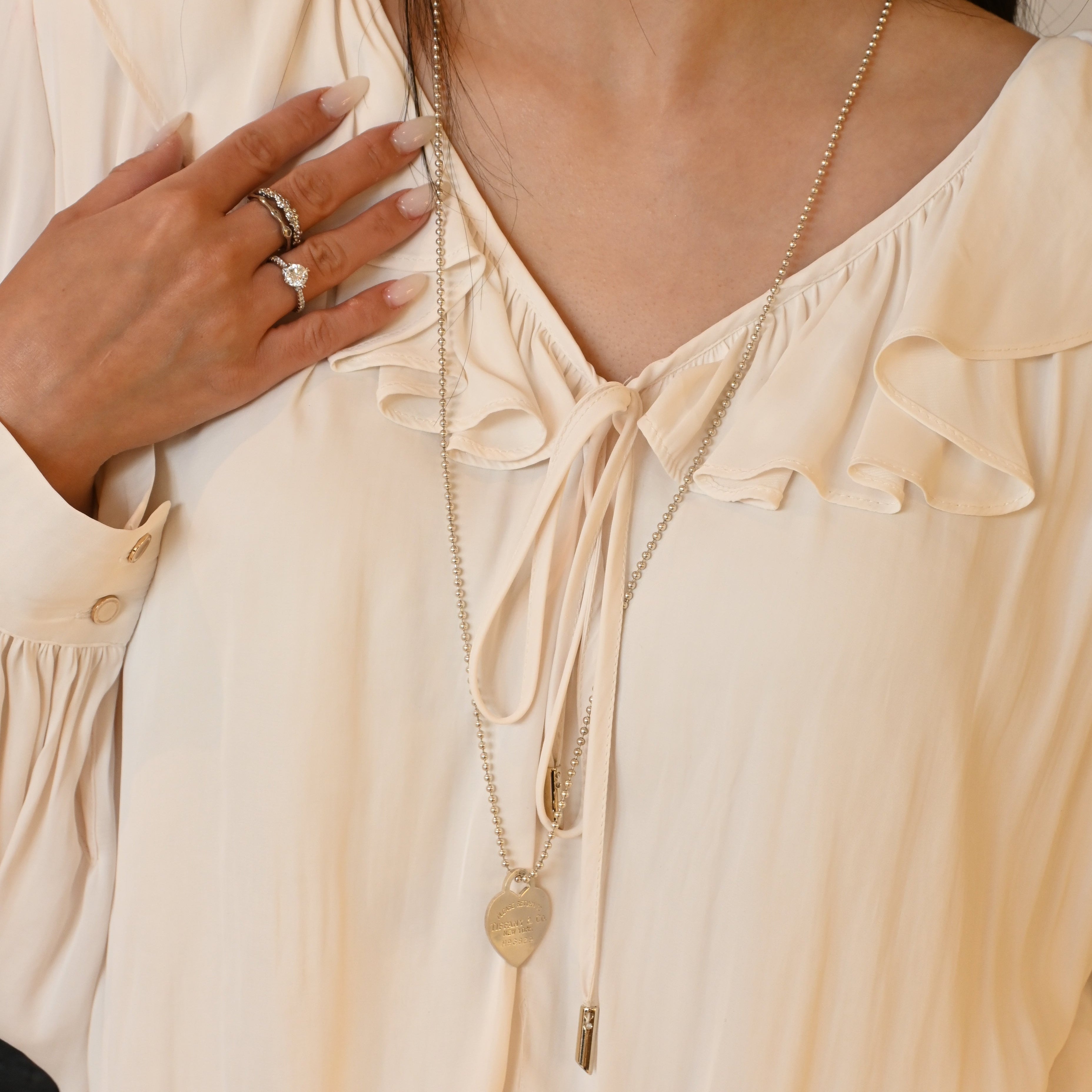 Tiffany & Co Return to Tiffany Large Heart Tag Long Necklace - Leluxe Vintage Sdn. Bhd.