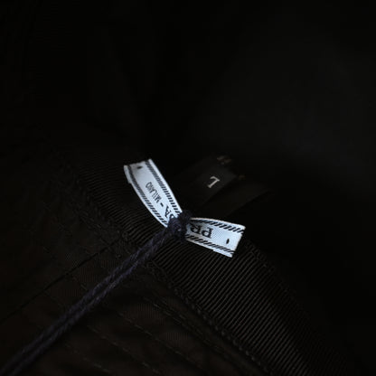 Prada Logo Nylon Bucket Hat Black
