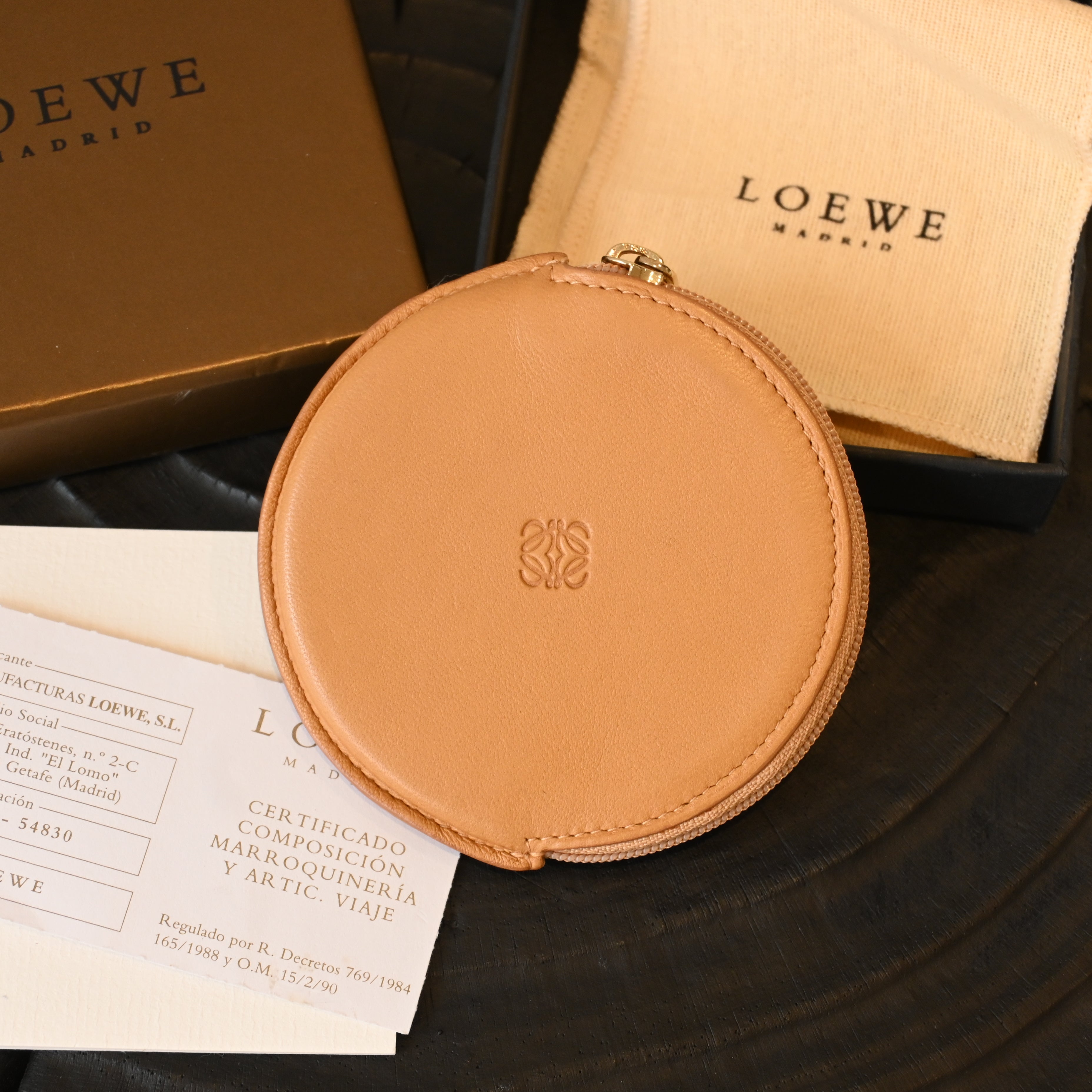 Loewe Anagram Round Coin Purse