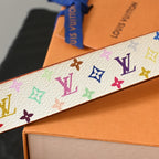 Louis Vuitton x Takashi Murakami Monogram Multicolour Belt - Leluxe Vintage Sdn. Bhd.