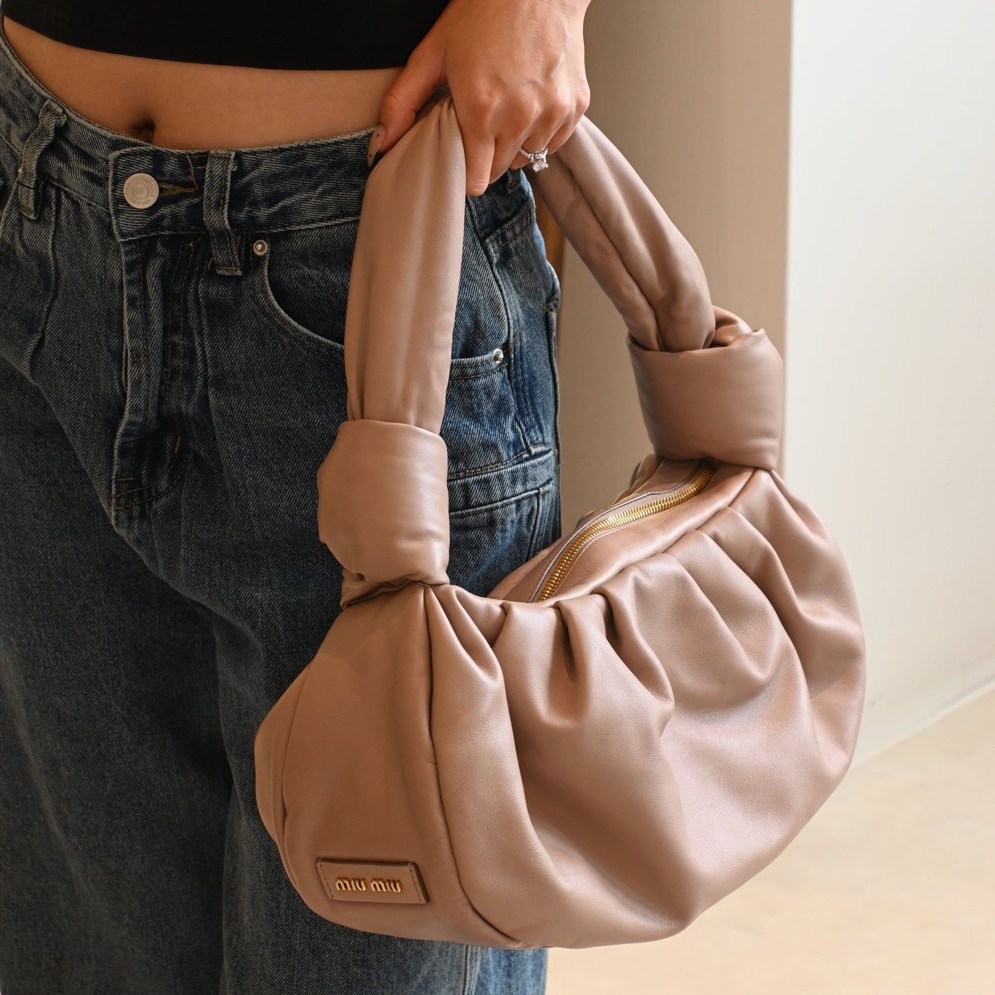 Miu Miu Knot Top Handle Bag