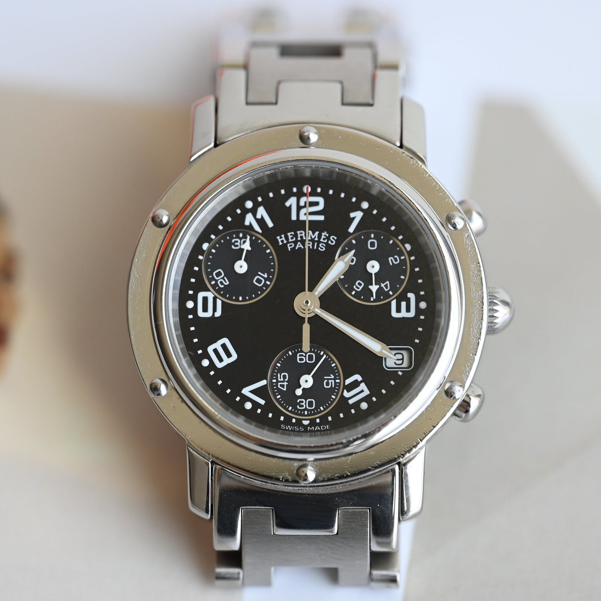 Hermes Clipper Chronograph CL1.310 - Leluxe Vintage Sdn. Bhd.