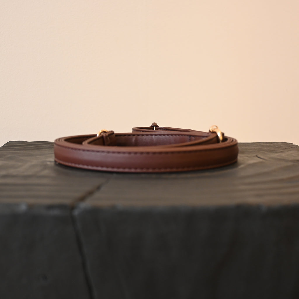 Leather Bag Strap Adjustable Beige