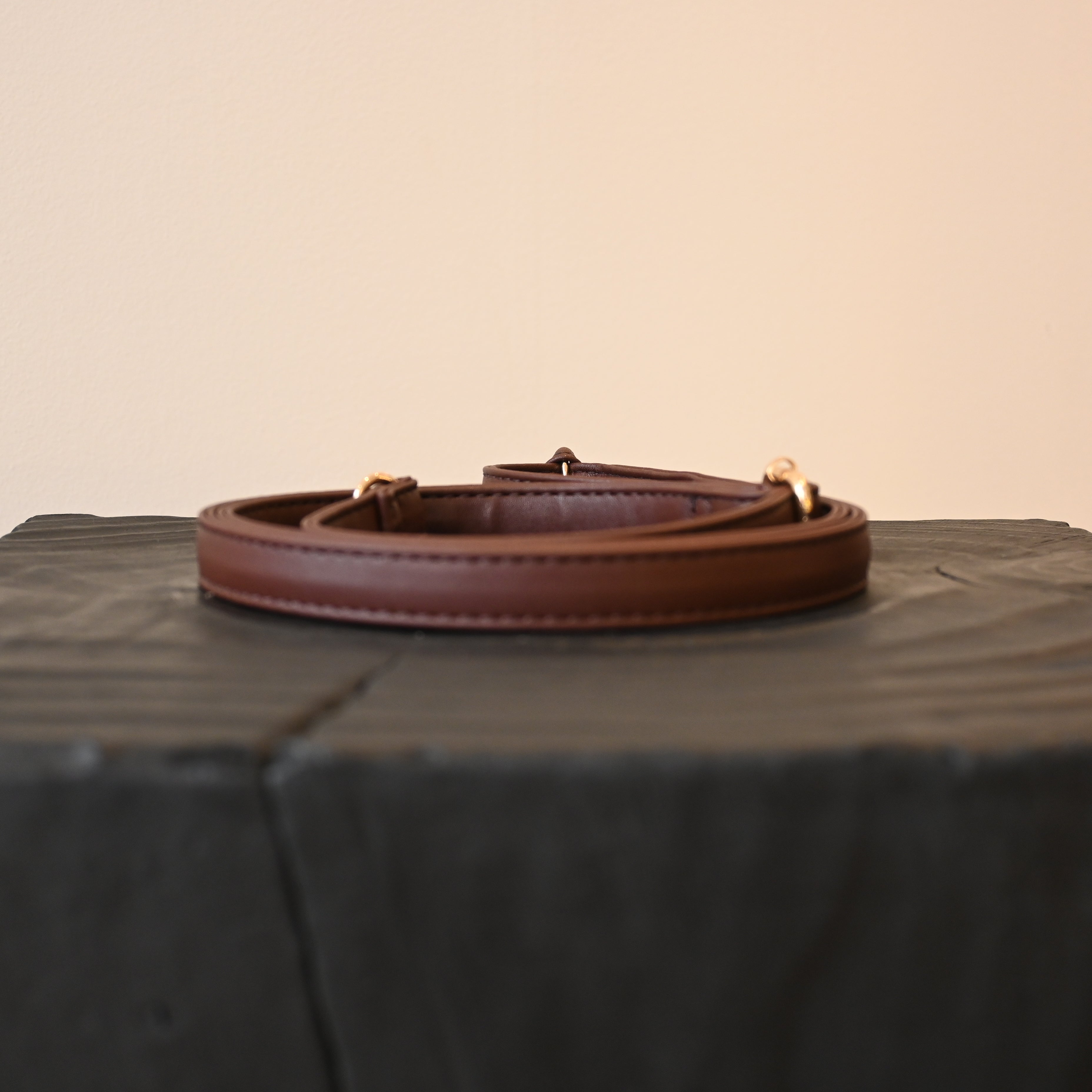 Leather Bag Strap Adjustable Beige
