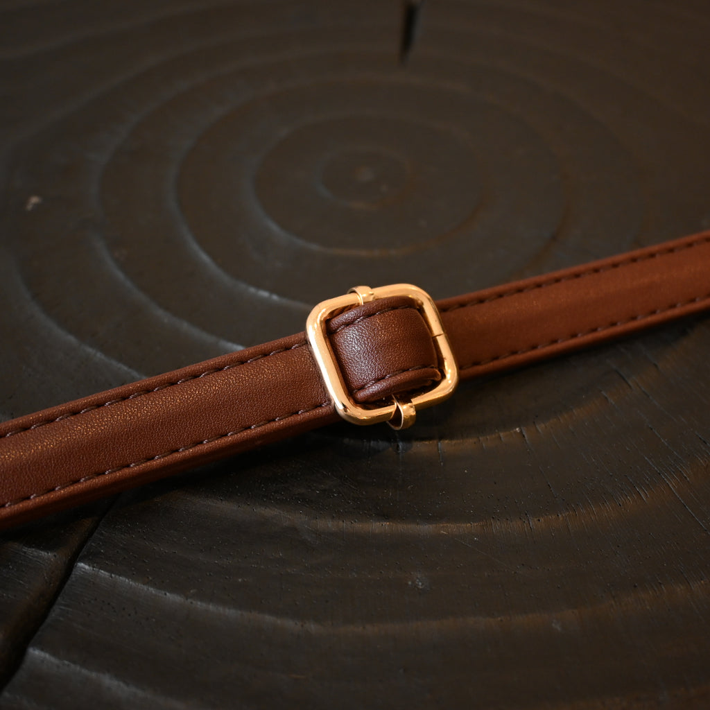 Leather Bag Strap Adjustable Beige