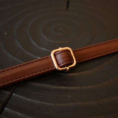 Leather Bag Strap Adjustable Beige