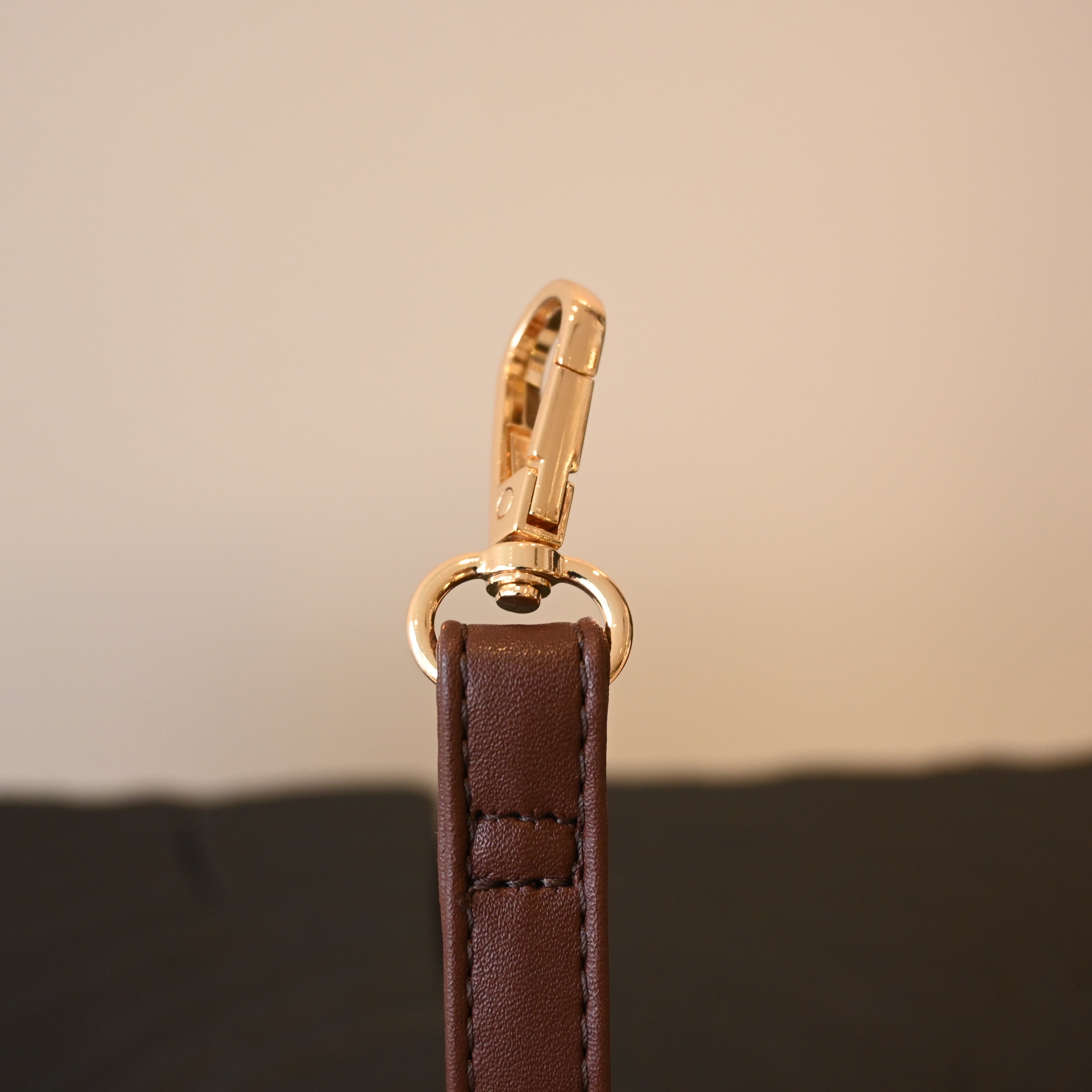 Leather Bag Strap Adjustable Beige