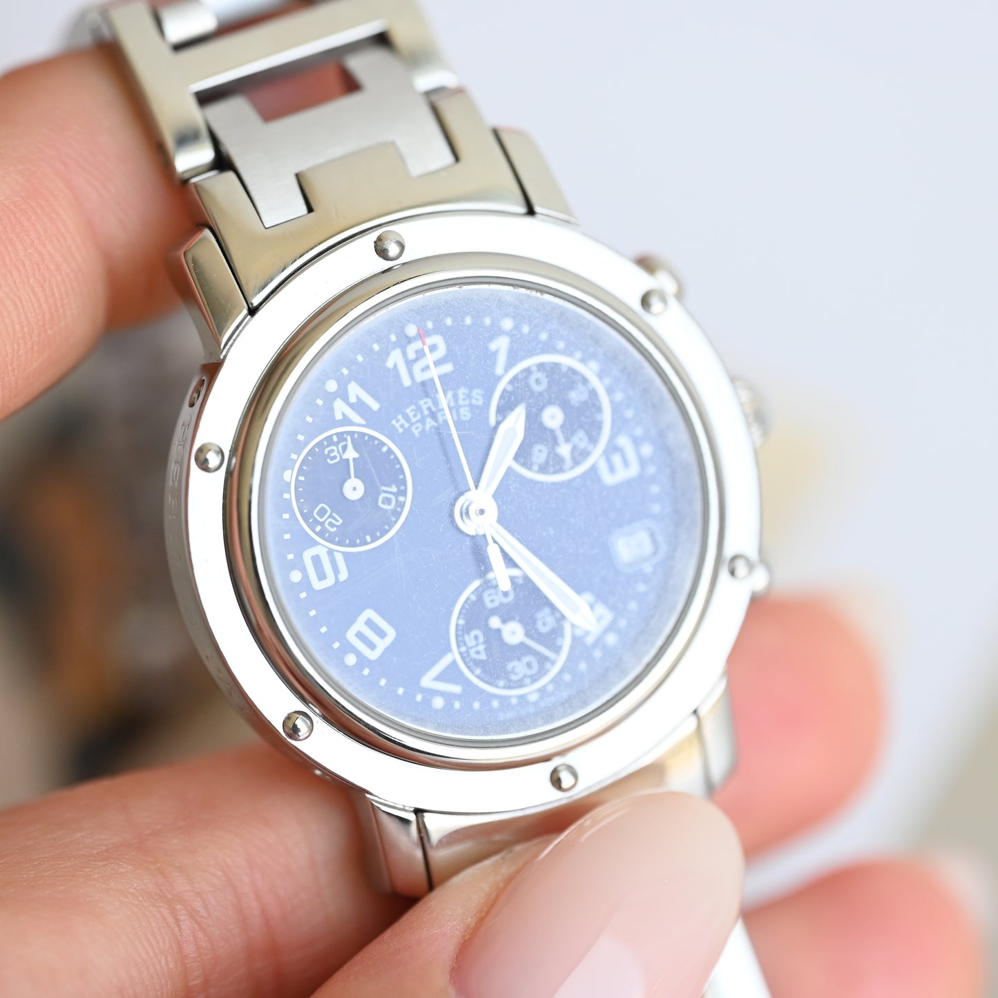 Hermes Clipper Chronograph CL1.310 - Leluxe Vintage Sdn. Bhd.