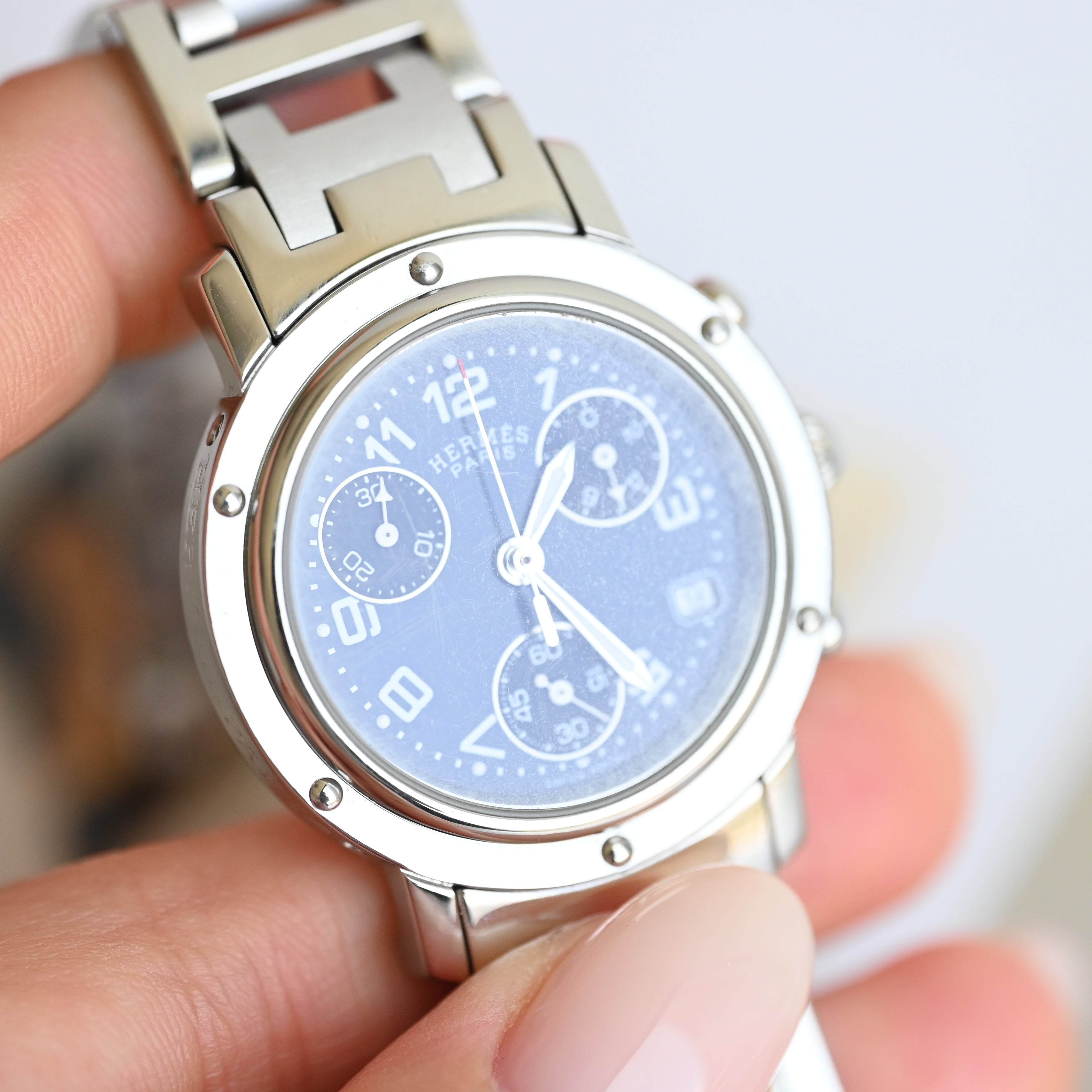 Hermes Clipper Chronograph CL1.310 - Leluxe Vintage Sdn. Bhd.