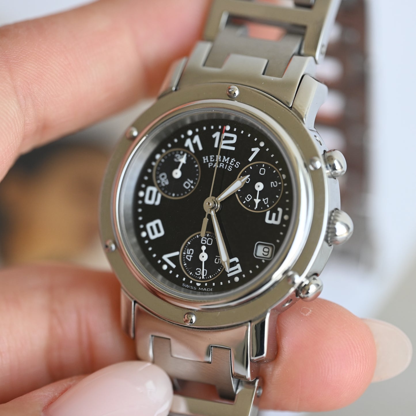 Hermes Clipper Chronograph CL1.310 - Leluxe Vintage Sdn. Bhd.