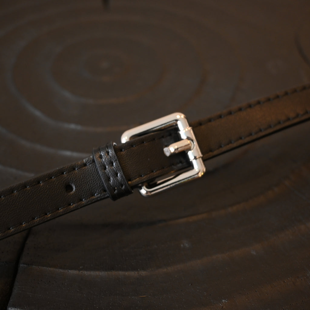 Leather Bag Strap Adjustable Crossbody Black