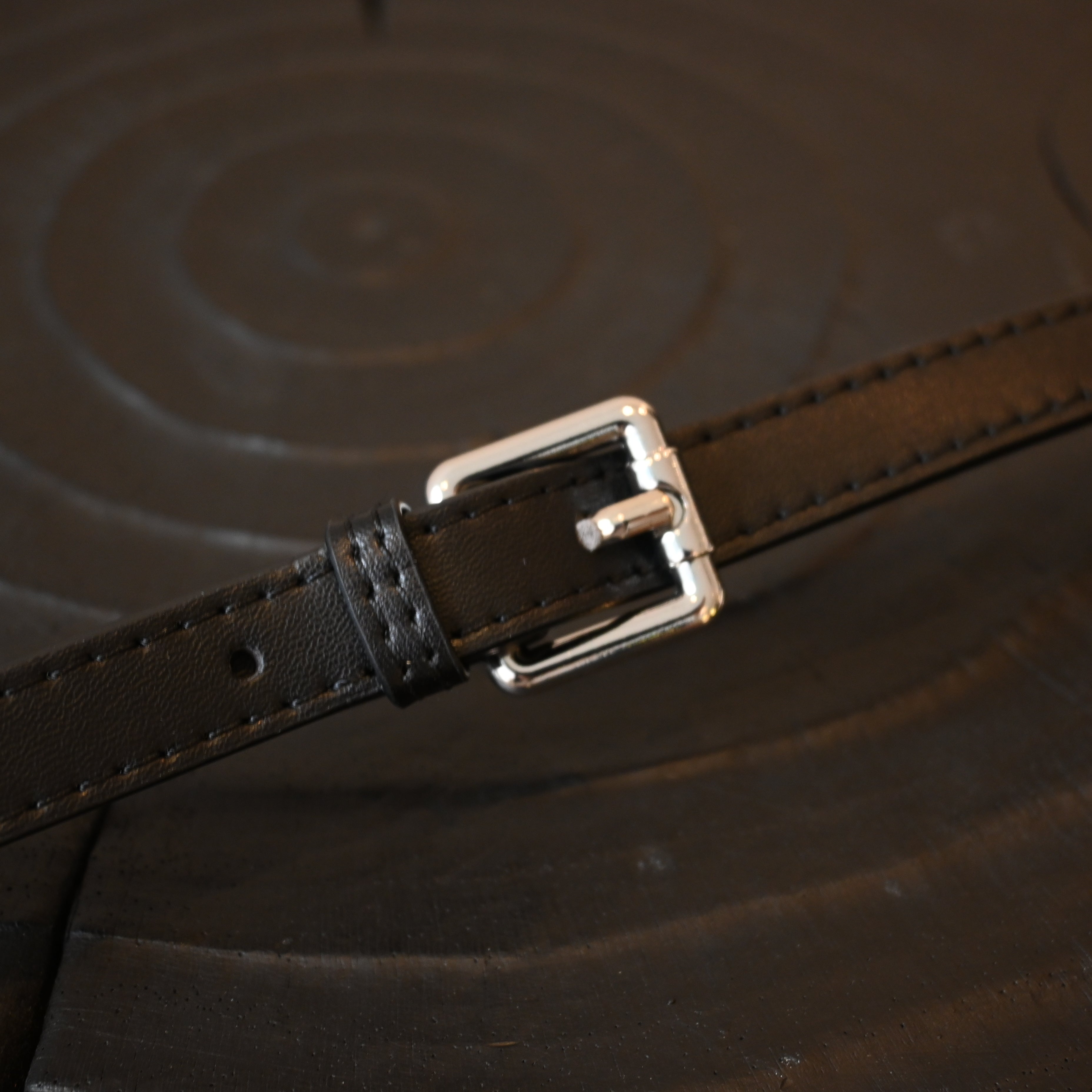 Leather Bag Strap Adjustable Crossbody Black