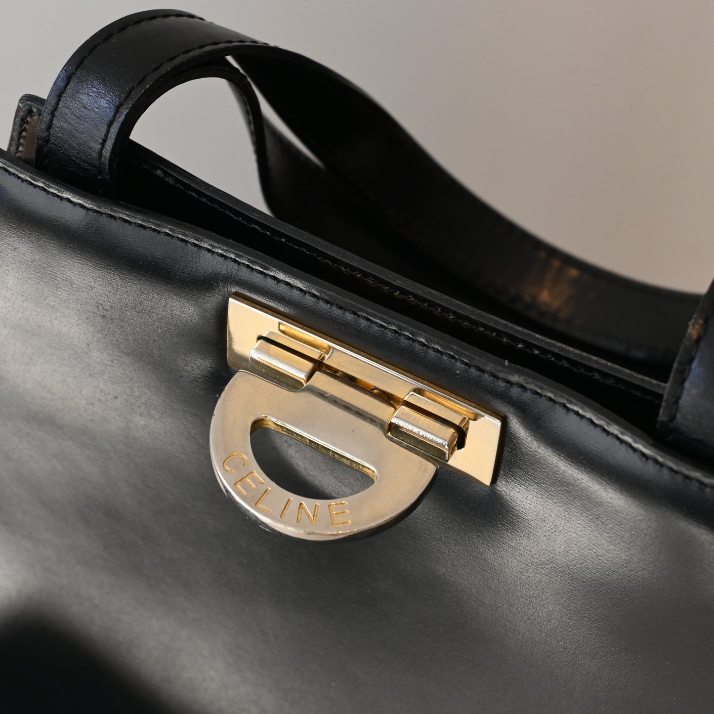 Celine Kelly Calfskin Black
