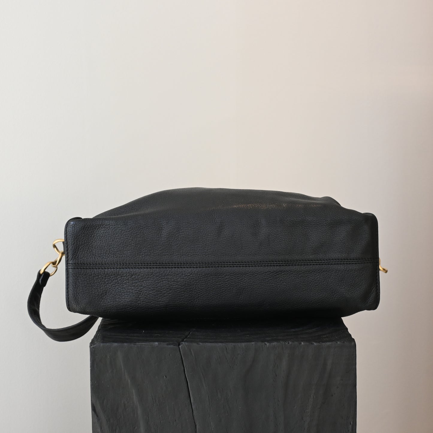 Chanel CC Hobo Black Grained Calfskin - Leluxe Vintage Sdn. Bhd.