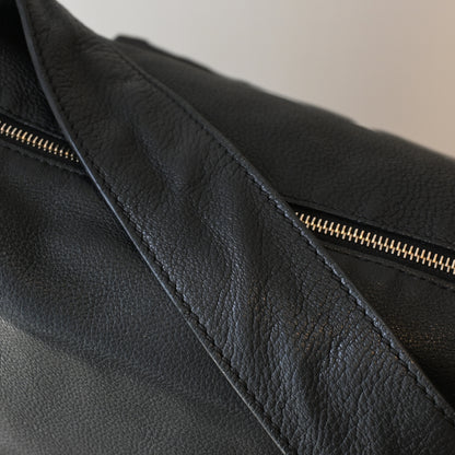 Chanel CC Hobo Black Grained Calfskin - Leluxe Vintage Sdn. Bhd.