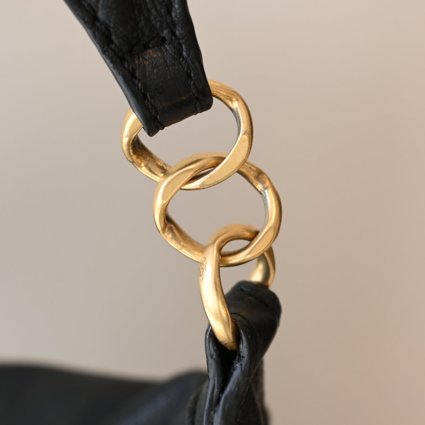 Chanel CC Hobo Black Grained Calfskin - Leluxe Vintage Sdn. Bhd.