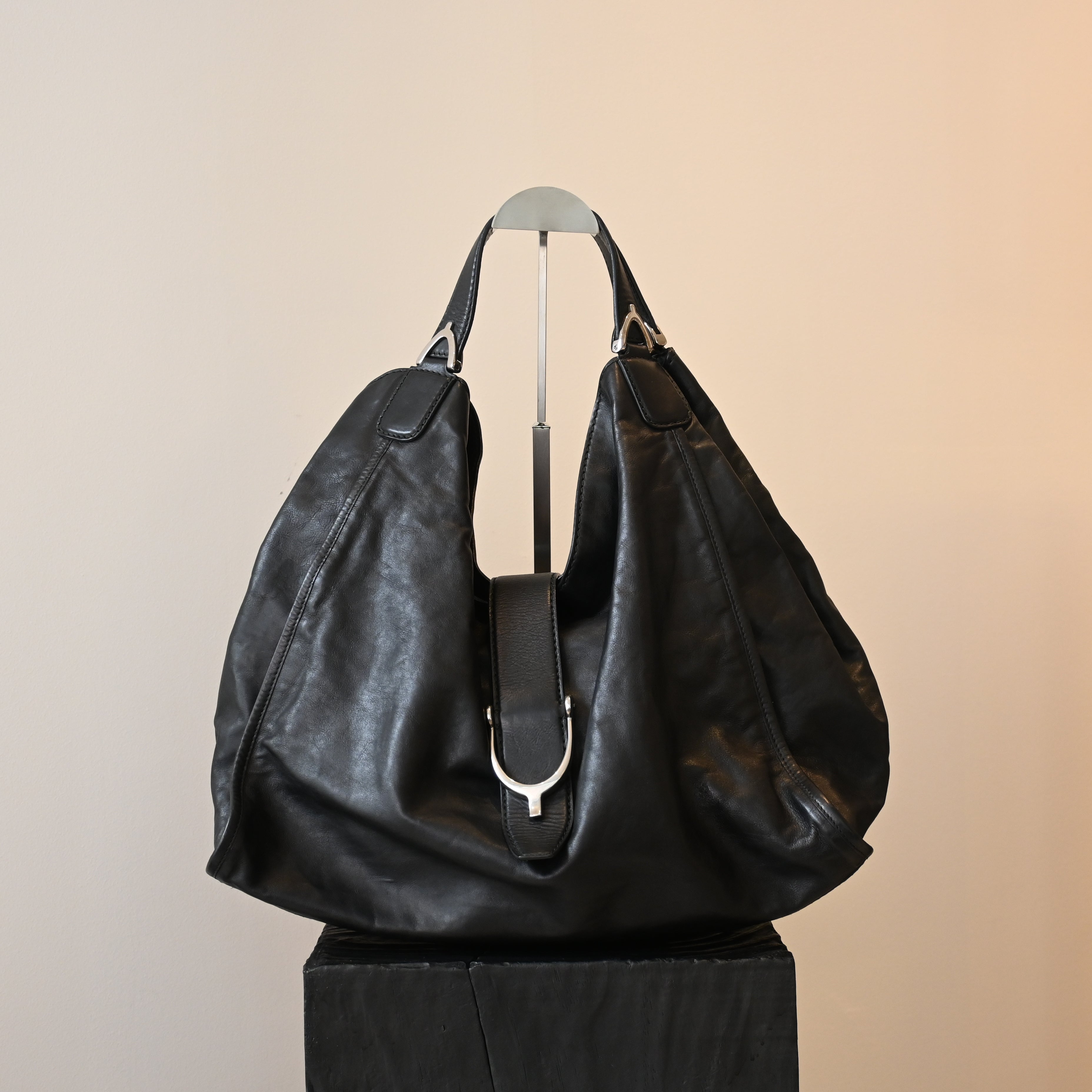 Gucci Soft Stirrup Calfskin Hobo Bag