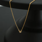 Tiffany & Co. Elsa Perreti Diamonds by the Yard Single 0.08ct Diamond Pendant Necklace - Leluxe Vintage Sdn. Bhd.