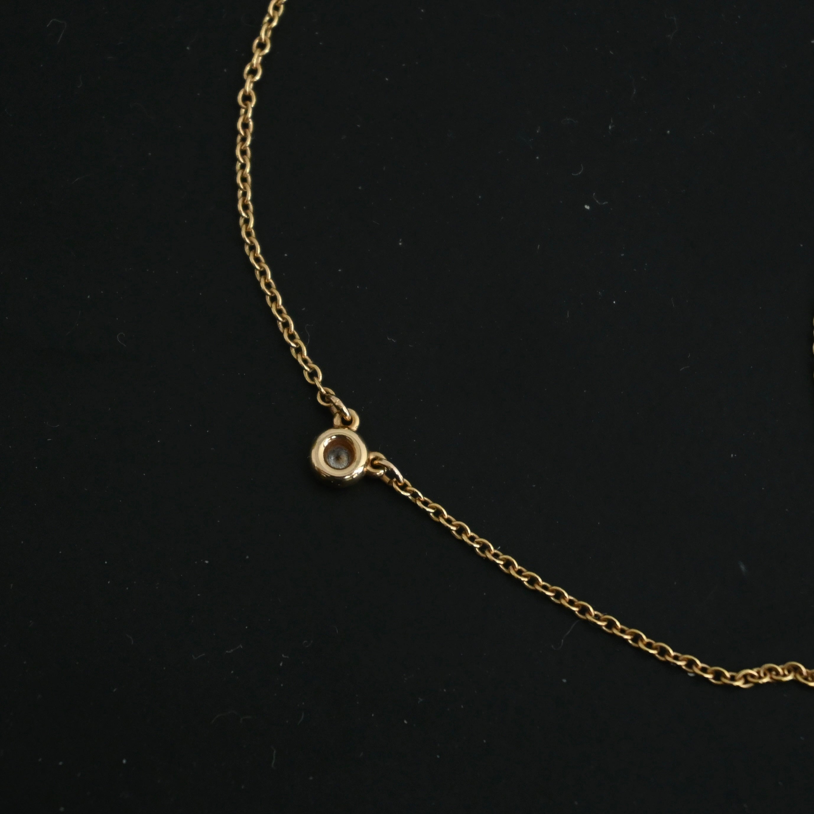 Tiffany & Co. Elsa Perreti Diamonds by the Yard Single 0.08ct Diamond Pendant Necklace - Leluxe Vintage Sdn. Bhd.