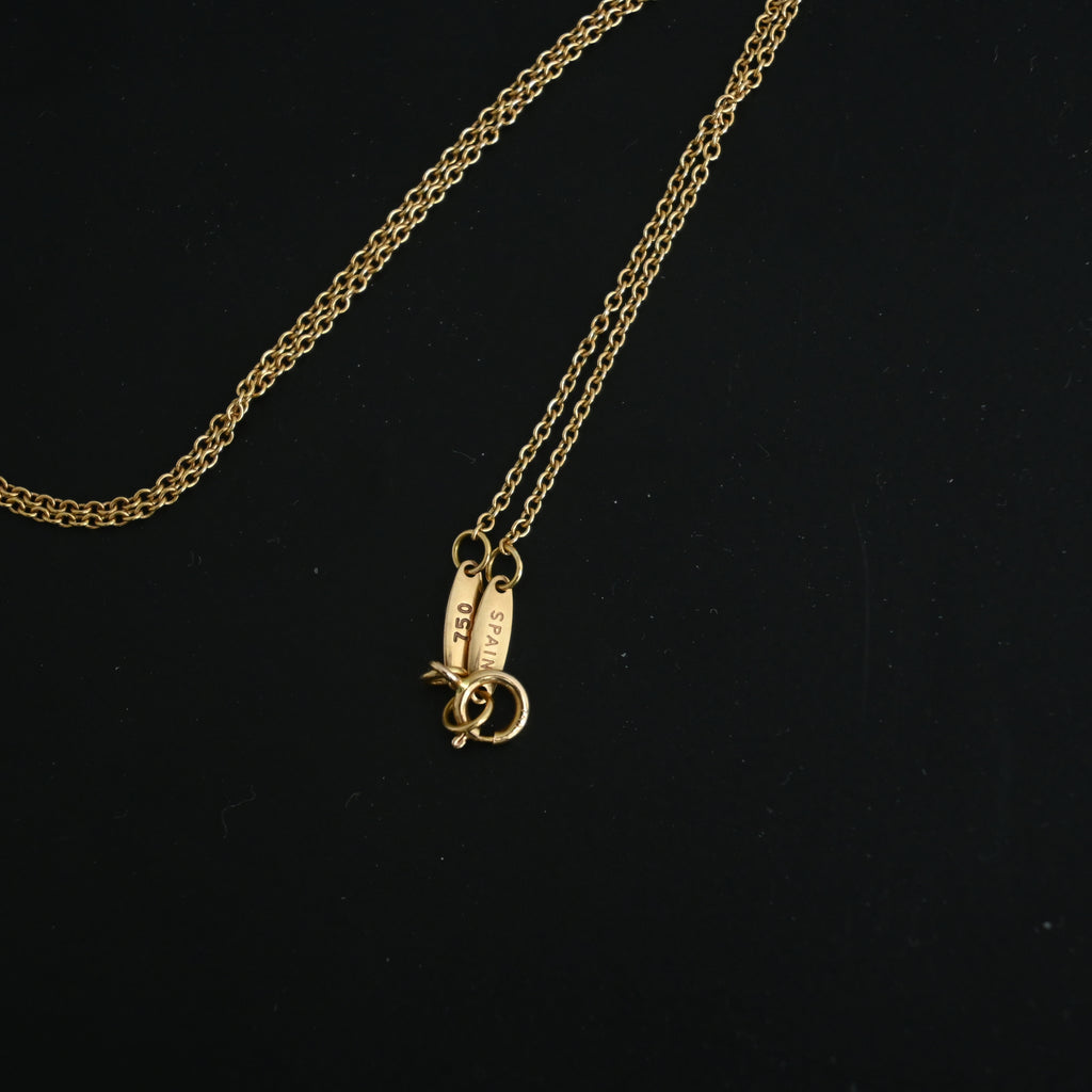Tiffany & Co. Elsa Perreti Diamonds by the Yard Single 0.08ct Diamond Pendant Necklace - Leluxe Vintage Sdn. Bhd.