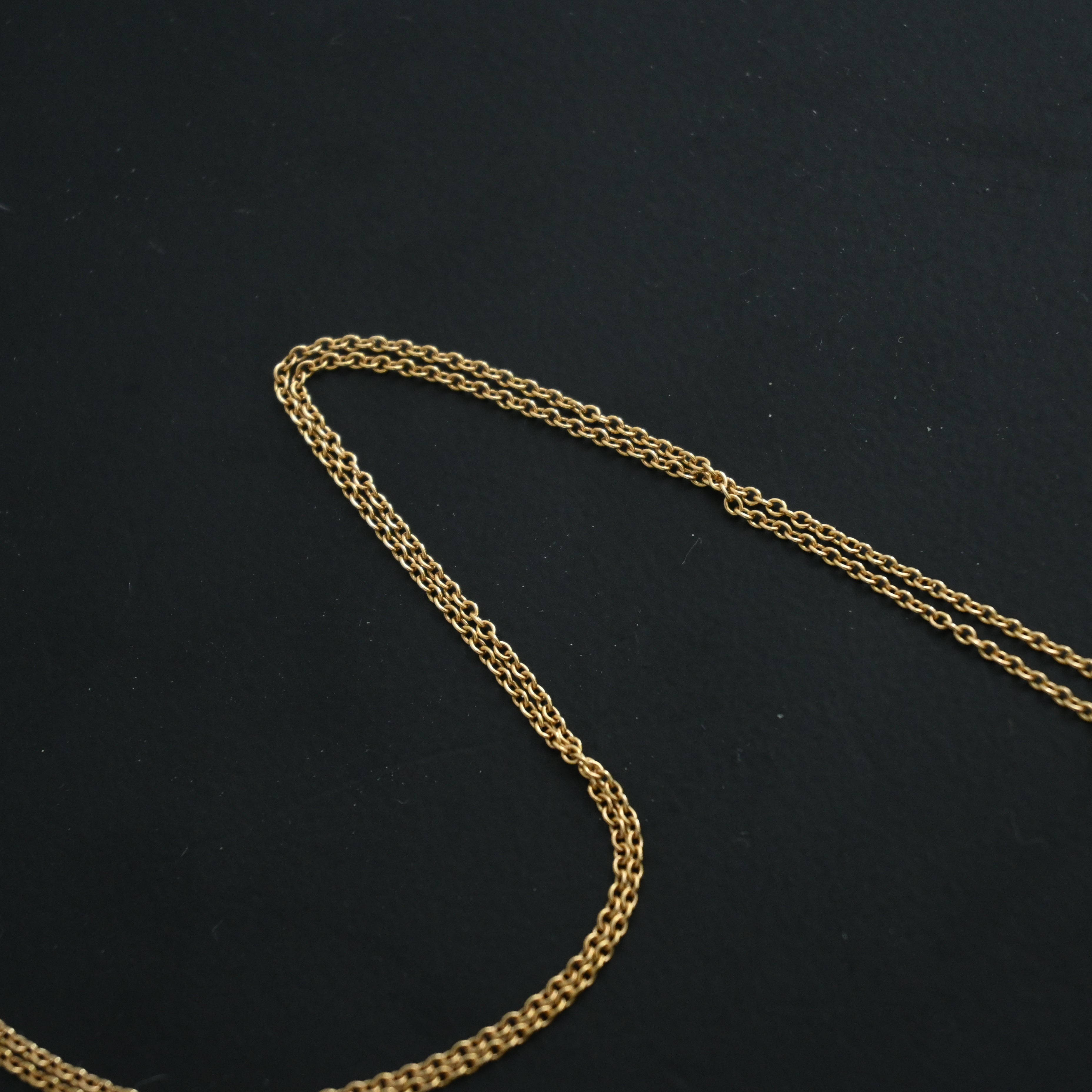 Tiffany & Co. Elsa Perreti Diamonds by the Yard Single 0.08ct Diamond Pendant Necklace - Leluxe Vintage Sdn. Bhd.