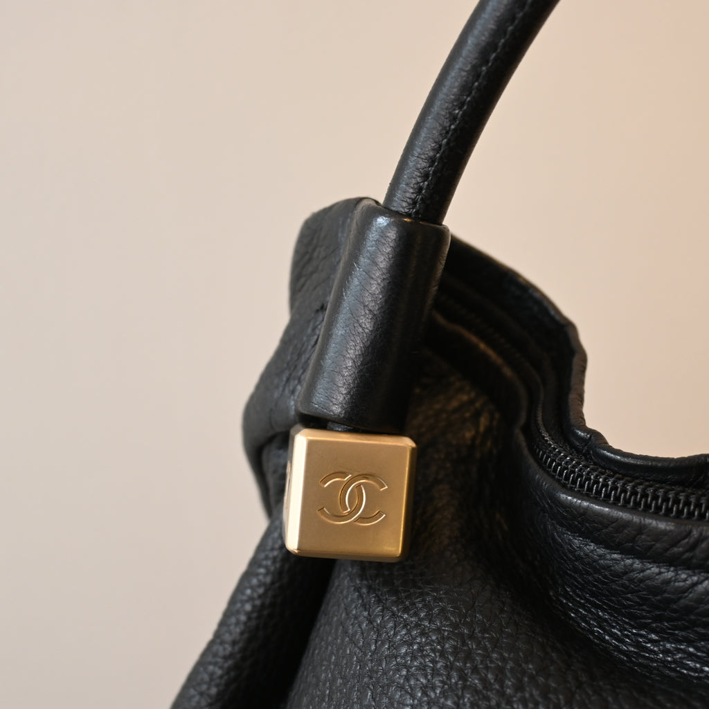 Chanel CC Dice Fringe Hobo Shoulder Bag