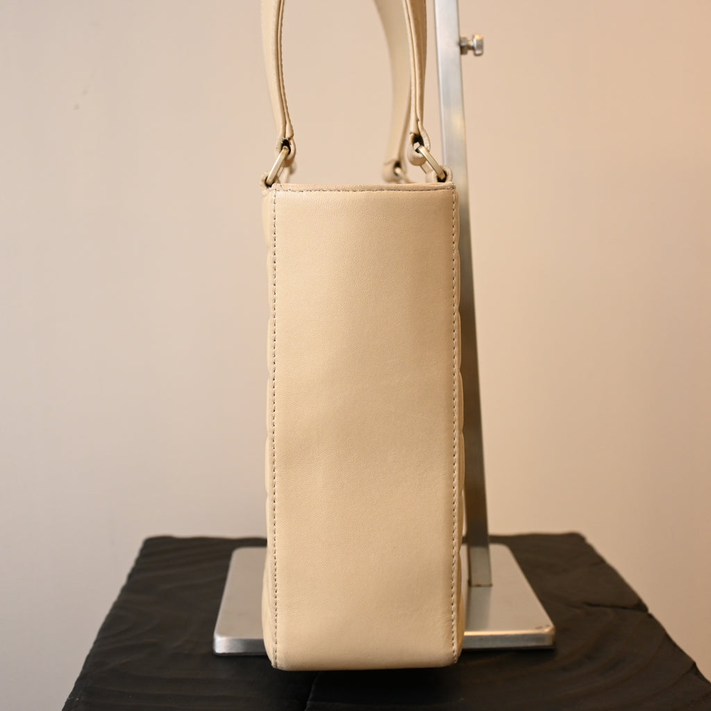 Chanel Chocolate Bar Vertical Tote Beige