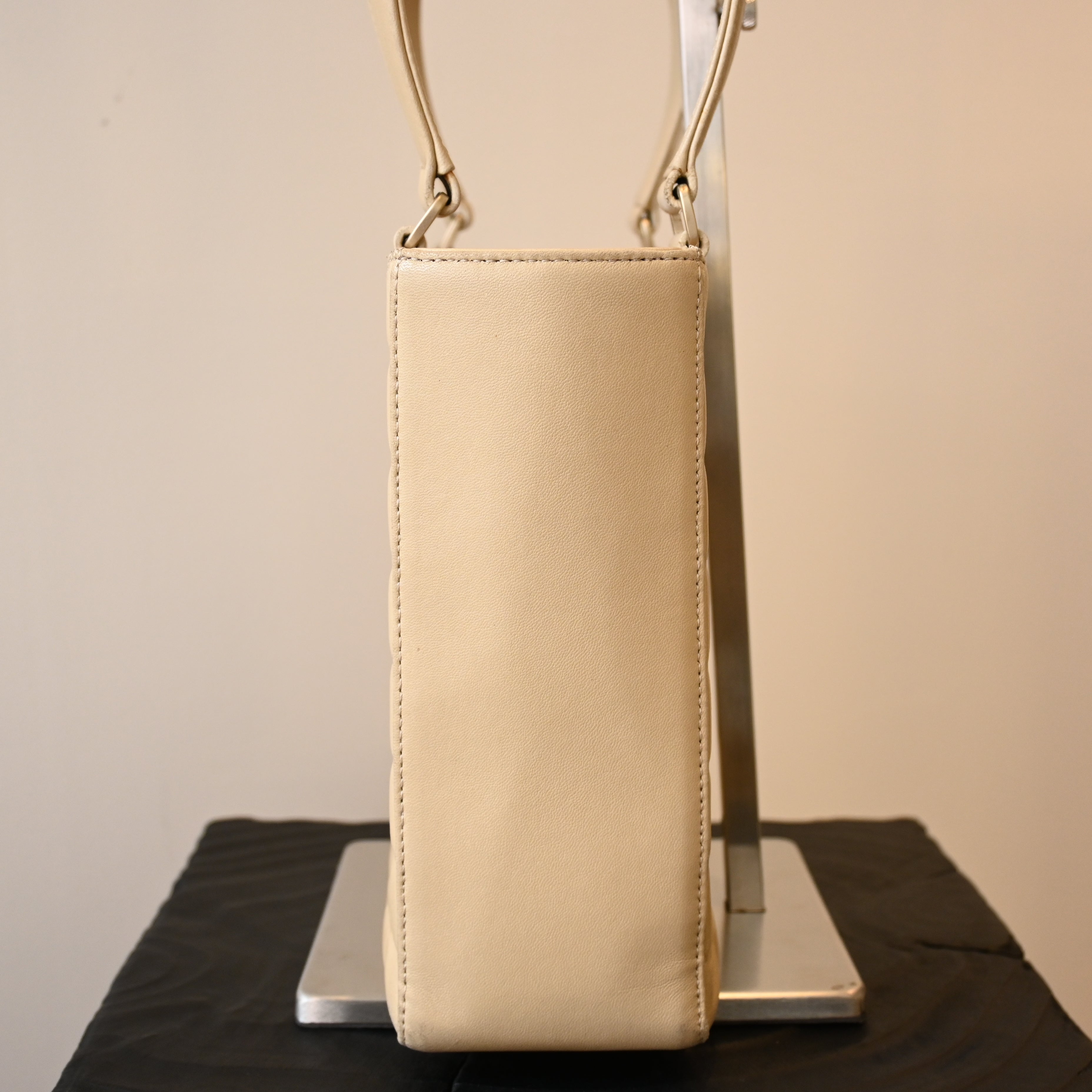 Chanel Chocolate Bar Vertical Tote Beige