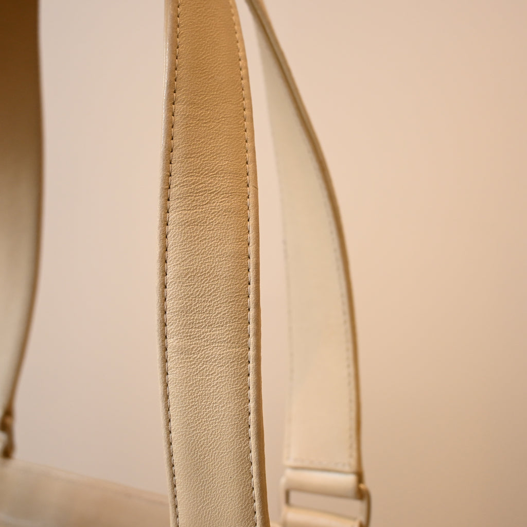 Chanel Chocolate Bar Vertical Tote Beige