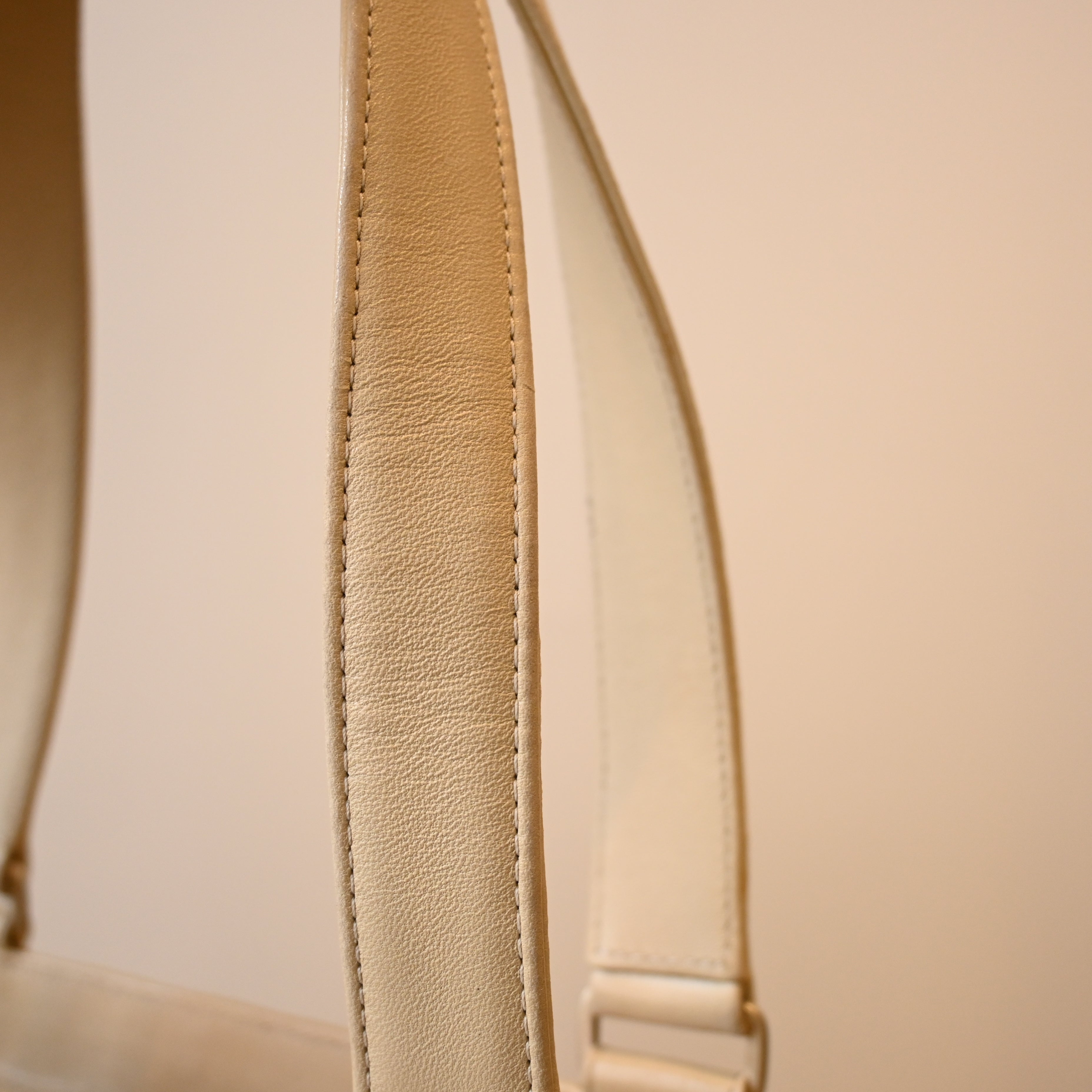 Chanel Chocolate Bar Vertical Tote Beige