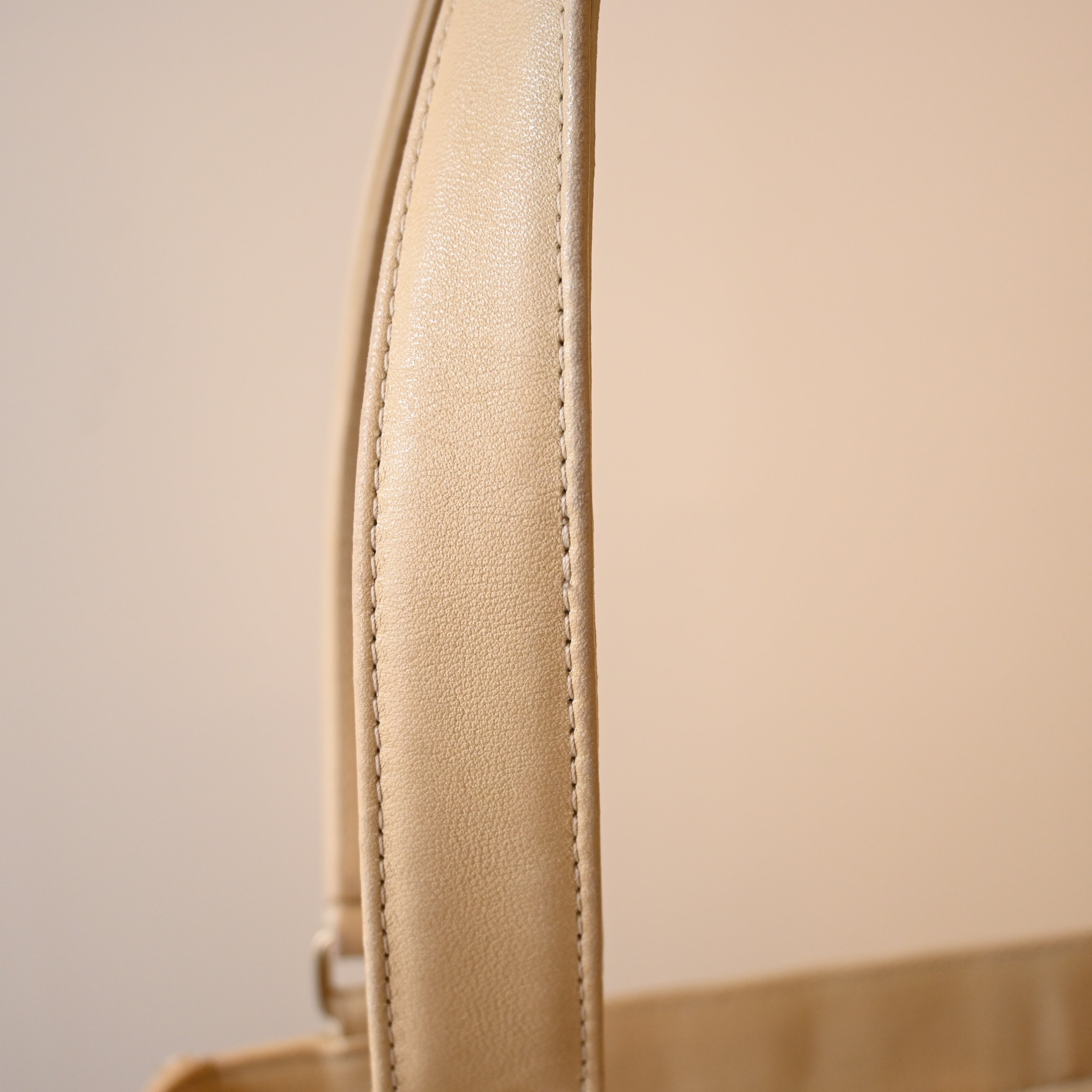 Chanel Chocolate Bar Vertical Tote Beige