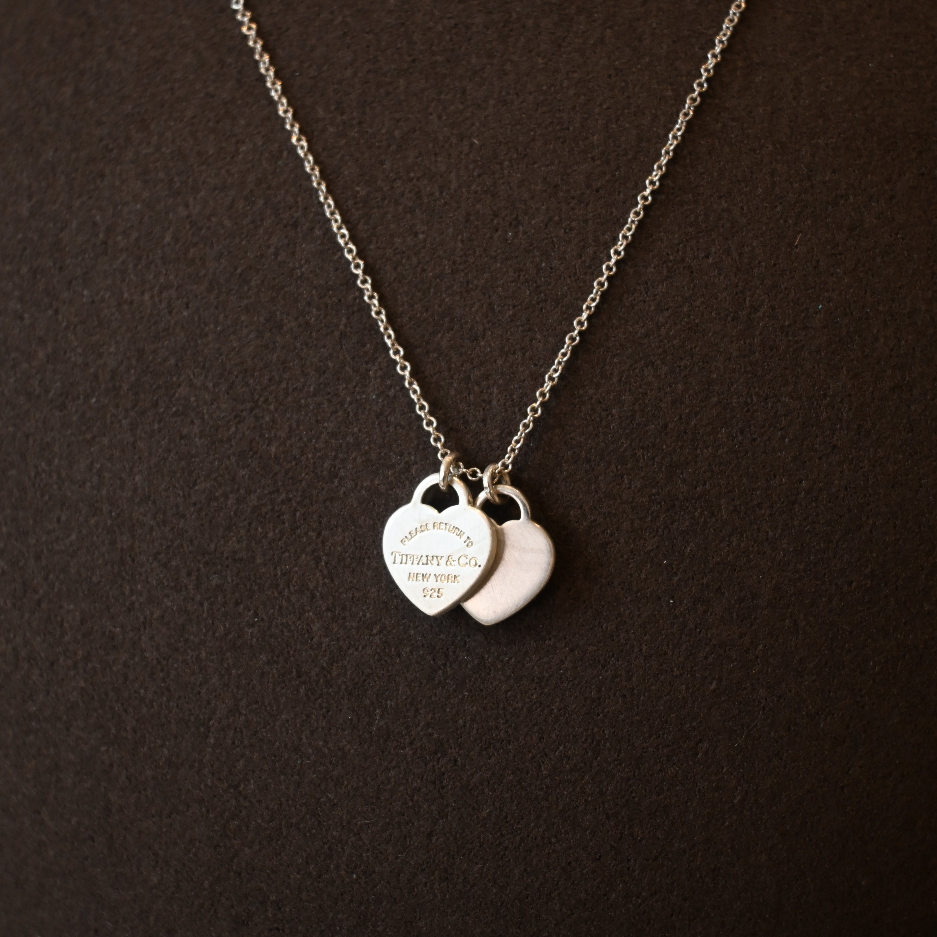 Tiffany & Co. Return to Tiffany Double Heart Tag Necklace